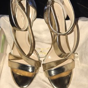 Gold Strappy Sandals
